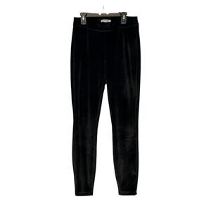 Nanette Lepore black velvet pull on legging pants size small